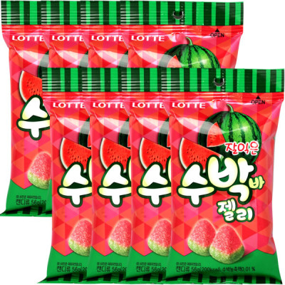 롯데 수박바젤리56g x 8개