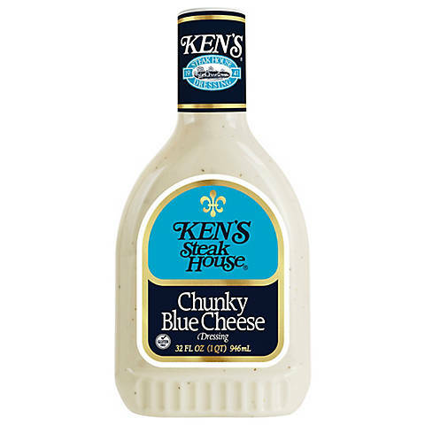 Ken's Steak House Chunky Blue Cheese, 32 oz.  2 pack