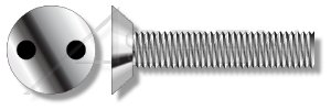 (2500pcs) 1/4-20 X 3/8 Security Machine Screws Flat Undercut Head Drilled Spanner Stainless Steel in USA by Aspen Fasteners, AFTPR-121970-D5