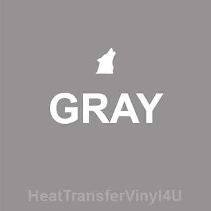 Siser EasyWeed Iron On Heat Transfer Vinyl 15 Inches x 12 Inches Sheet (Gray) Compatible with Siser Romeo/Juliet & Other Professional or Craft Cutters - Layerable - CPSIA Certified