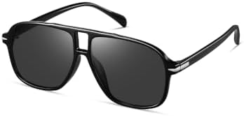 kimorn Retro Aviator Sunglasses for Women Men,Trendy Rectangle Womens Mens Shades Sun Glasses