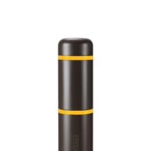 BollardGard 7" x 72" Bollard Cover Brown - Innoplast (Brown Yellow Tape)