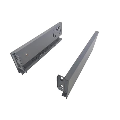 Full Extension Telescopic Slide Drawer Slides Metal Black Rectangle Slim Tandem Box Heavy Duty Under Mount Board Undermount Drawer Slide