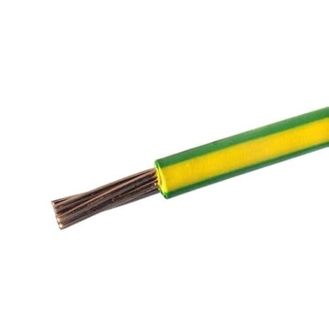 16.0mm 16mm 6491X Green Yellow Earth Cable Wire Wiring Bonding Earthing ***SOLD PER METRE***