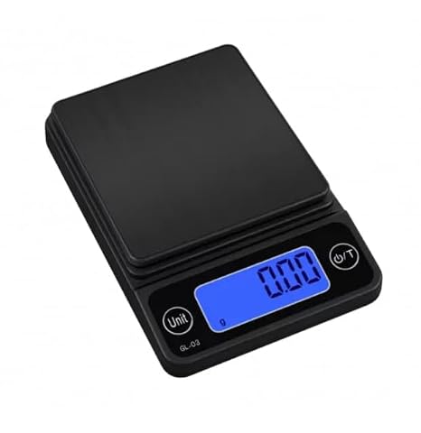 WellHise Precision Scale 300gr/0.01g Black Lighted Display Jewelry, Coin,Jewelry,Kitchen Scale