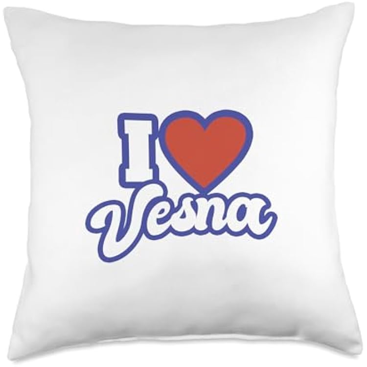 I Love Vesna Throw Pillow