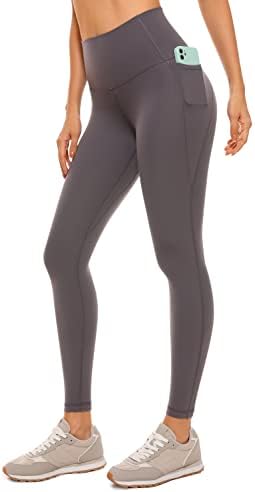 CRZ YOGA Womens High Waisted Workout Leggings 25 Inches - Buttery Soft Gym Yoga Pants with Pockets