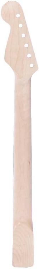22 Frett Electric Guitar Neck Replacement ST Model, Maple Wood and Rosewood Fingerboard Wood Color