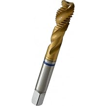 GUHRING 9039090120000 Spiral Flute Tap, Mod Bottom, M12X1.75 Size, 3 Flute, Powered Metal Cobalt, TiN Coating