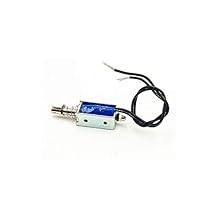 LYM 0530# Push Pull Open Frame Solenoid Electromagnet, 10 mm Stroke, 5N, DC 12V 1A