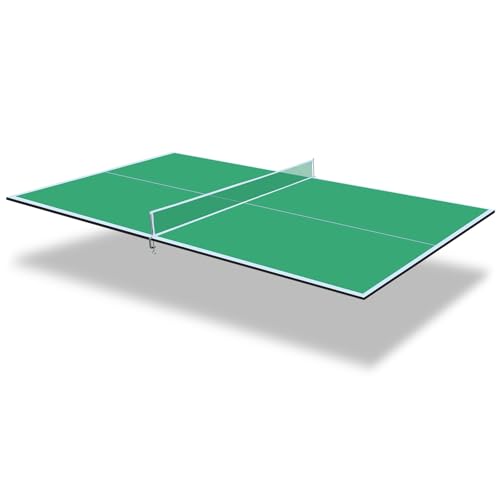 Ping Pong Table Top for Billiard Table, 6FT7FT8FT8.5FT9FT Foldable Table Tennis Table Topper, Indoor Outdoor Table Tennis Conversion Top wNet & Premium Foam Padding