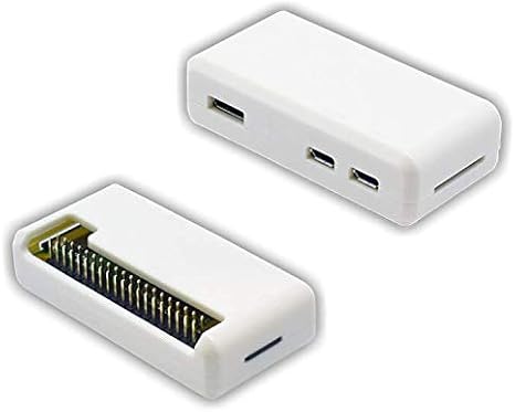 SB高品質Raspberry Pi Zeroケース – *すべてのポートにアクセス* * *マウント30秒で開くと閉じたホワイト