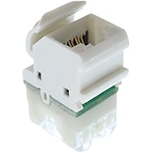 Siemon Universal Cat6 Angled Jack Module, White MX6-02