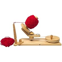 Hand Operated Premium Wooden Yarn Ball Winder for Knitting and Crochet Enthusiasts | Effortless Crafting Tool for Yarn Lovers (Natural Beechwood)