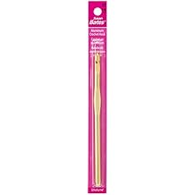 Susan Bates Silvalume Crochet Hooks 5-1/2": Size J (6mm), Light Yellow