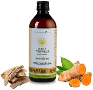 Kerala Ayurveda Nalpamaradi Keram - 6.8 Oz | Ayurvedic Skin Care Herbal Oil | Nourishing and Moisturising Serum | Promotes Even Skin Tone | Turmeric Infused Skin Oil| Enriched with Vitamin C