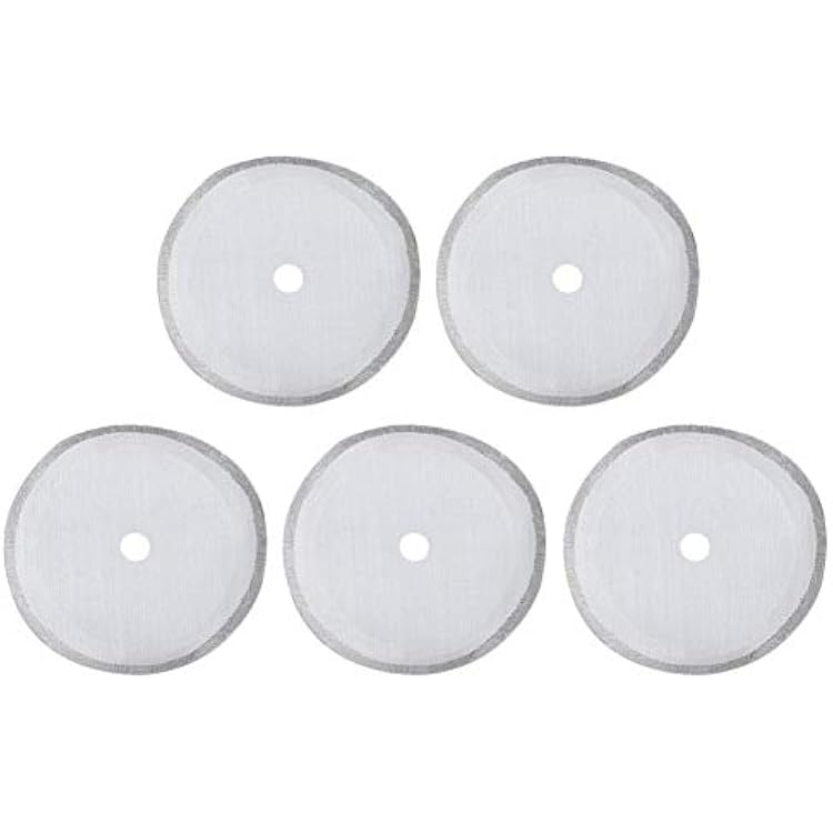 Fdit 5Pcs Universal French Press Filter Screen 304 Stainless Steel French Press Filter Replacement for 12 oz  350 ml  4 Cup French Press Coffee Makers Tea Particles Coffee Grounds Filters12 oz