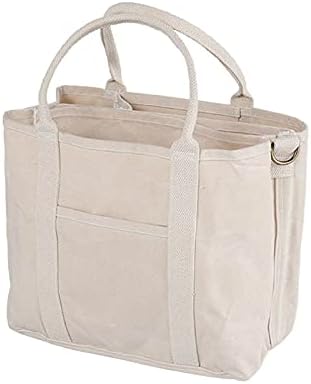 Dulton Worker Bag Handbag Natural Beige White Hand-held Shoulder Wax Canvas Cotton 16oz with Divider Bottle Holder Sorting Classification Storage H20-0285NT WORKER BAG NATURAL