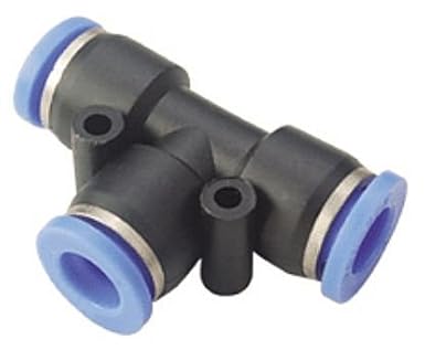 1/4" Union Tee Pneumatic Fitting - 5 Pack - HFX Brand