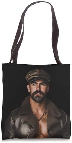 Gay Pride Sub - Leather Gay Daddy Man Bear Gay Bearded Tote Bag
