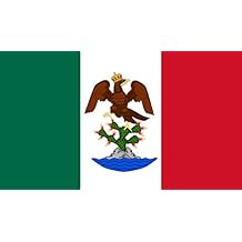 Large Flag First Mexican Empire | flag | 1.35m2 | 14.5sqft | 90x150cm | 3x5ft - long lasting outdoor flag