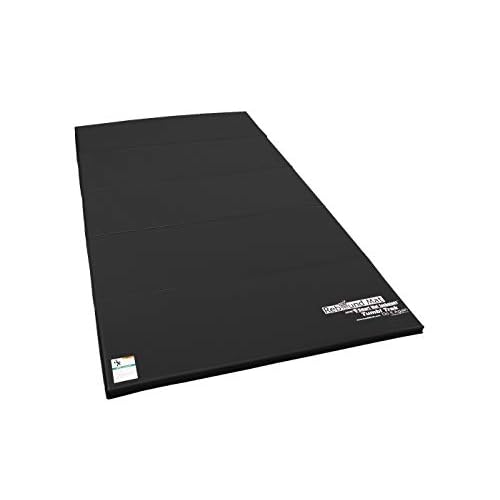 Tumbl Trak Rebound Red Mat with 2-Sided Hook and Loop Fasteners, Black