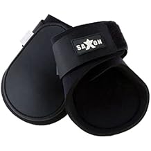Saxon Contoured Fetlock Boots, Black/Black, Cob