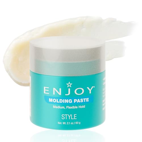 Enjoy Molding Paste - Non Greasy Flexible Moveable Texture - Medium Hold Incredible Shine All Day 2.1 Oz