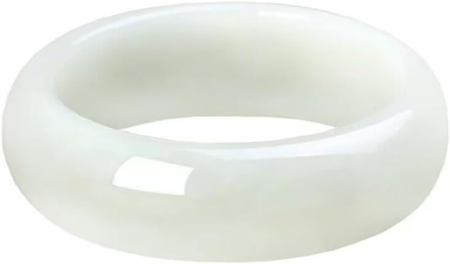 Natural Hetian Jade White Jade Bangle Jade Warm and Delicate Structure Compact Women Bangle