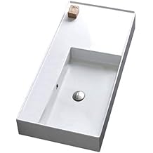 Scarabeo 5119-One Hole Bathroom Sink, One Size, White