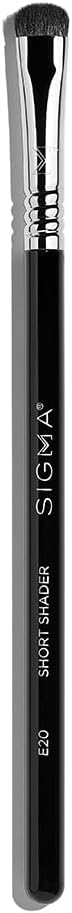 Sigma Beauty E20 Short Shader Brush - Small Blending Brush for Precise Shading Color Application - Small Makeup Brush for Blending - Vegan, Hypoallergenic, Synthetic Makeup Brush