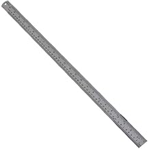 PRECISE 24" (600mm) Precision Dual-Scale SAE/Metric Stainless Steel Ruler | Rust-Resistant | Clear Engravings | Multipurpose Straight Edge Tool
