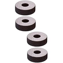 jojofuny 2pcs Dual Wheel Knurling Tool Set Pivot Knurling Tools for Decorative Patterns Grip Workpieces Wear-resistant