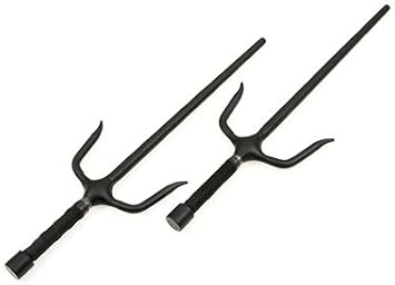 Japanese Round Sai - Black Finish - 21.5 inch Length