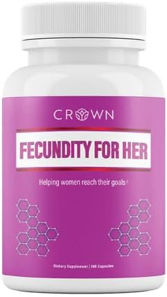 Fecundity for Her Fertility Supplements for Women | 30 Day Supply, USA Made for TTC Routine with 17 Nutrients, Vitamins, Minerals & Antioxidants, 180 Capsules for Daily Wellness