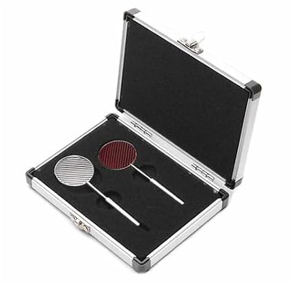 Optometry Instrument Maddox Rod Test Lens Professional Optical Eye Inspection Tools with Case Recessive Strabismus Examination Metal Box