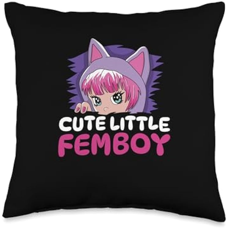 Anime Kawaii Japan - Cosplay Japanese Manga Femboy Anime Throw Pillow