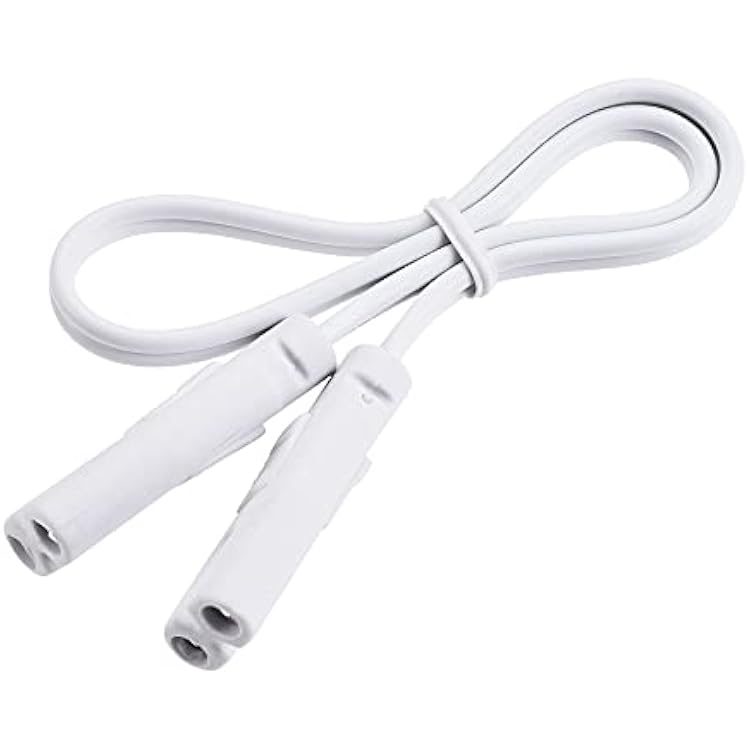 MECCANIXITY Lamp Connecting Wire for T4 T5 T8 LED Tubing, 30cm 2 Pin Double End Light Link Cords Extension Cable Pack of 4