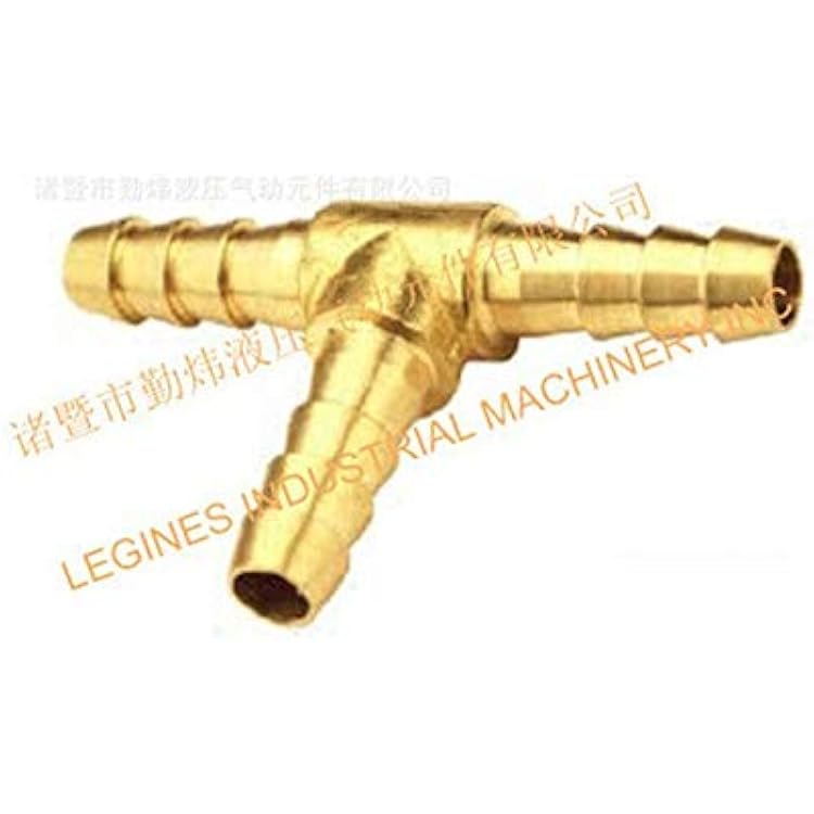 Pipe Fittings, For 316 14 516 38 ID Hose Tee 3 Ways Hose Barb Splitter Brass Hosetail Fitting Water Gas Oil - Color: Fit 12.7mm ID Hose