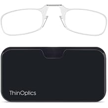 ThinOptics unisex-adult Reading Glasses  Black Universal Pod Case | Brown Frames, 2.50 Strength Readers Brown Frames  Black Case, 44 mm