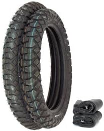 IRC GP-110 Dual Sport Tire Set - Compatible with Honda XR250L SL350K 72-73 XR650L - Tires and Tubes