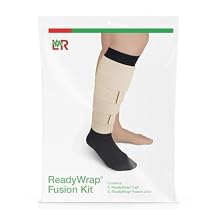 Lohmann ReadyWrap Fusion Leg Wrap Compression Kit, with Liner, Black (Regular Length, Large)