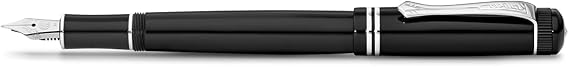 Kaweco Dia2 Fountain Pen - Black and Silver - Medium Point