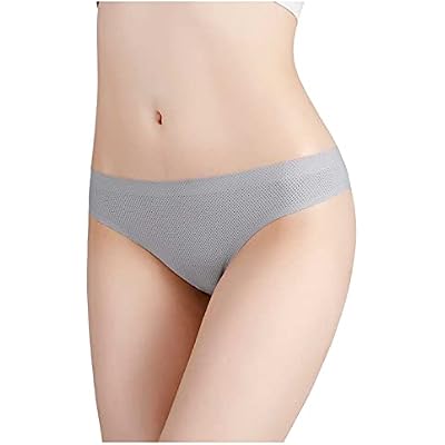 Womens Seamless Panties Soft Low Waisted Stretch Invisibles Briefs No Show Hipster Underwear Sexy Lingerie for Women