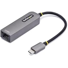 2.5GbE USB-C to Ethernet Adapter, 100W PD Pass-Through, NBASE-T NIC, USB 3.0 Type-C 2.5G Multi Speed Network