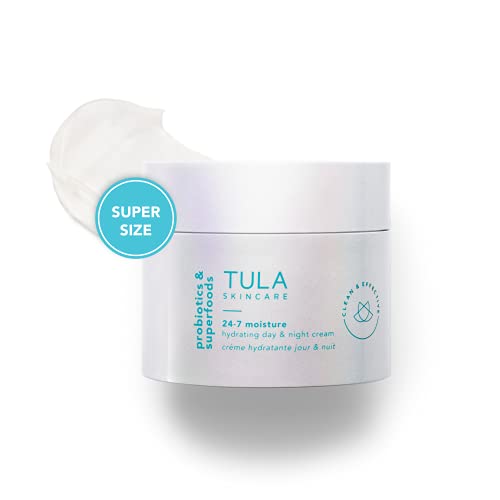 TULA Probiotic Skin Care Supersize 24-7 Moisture Hydrating Day & Night Cream | Holiday 2020, Ageless is the New Anti-Aging, Face Cream, Contains Watermelon Fruit and Blueberry Extract | 3.4 oz