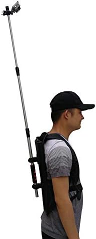 3rd Person View Mount - Wearable Handsfree Backpack Body-Mounted POV Camera Selfie Stick Pole for Gopro Action Camera - Perfect for Bike Cycling & Hiking and More