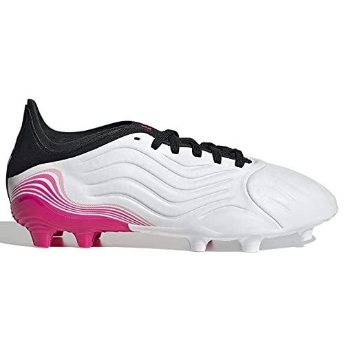 adidas Unisex-Child Copa Sense.1 Firm Ground Soccer Shoe, 3.0, Cloud WhiteCloud WhiteShock Pink