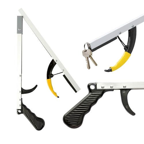 Sammons Preston Reacher, Folding, 26, Grabber Reacher Tool, Lightweight Trash Picker Grabber & Garden Nabber, Handy Aluminum Picker Up Tool & Reaching Claw, Portable Reaching Assist & Dressing Tool