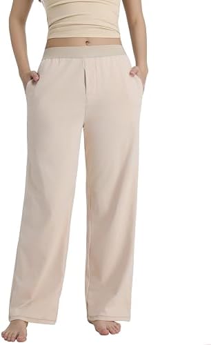 Abonlen Lightweight Loose Pants for Women Casual Lounge Pants Athletic Joggers Yoga Pants with Pockets